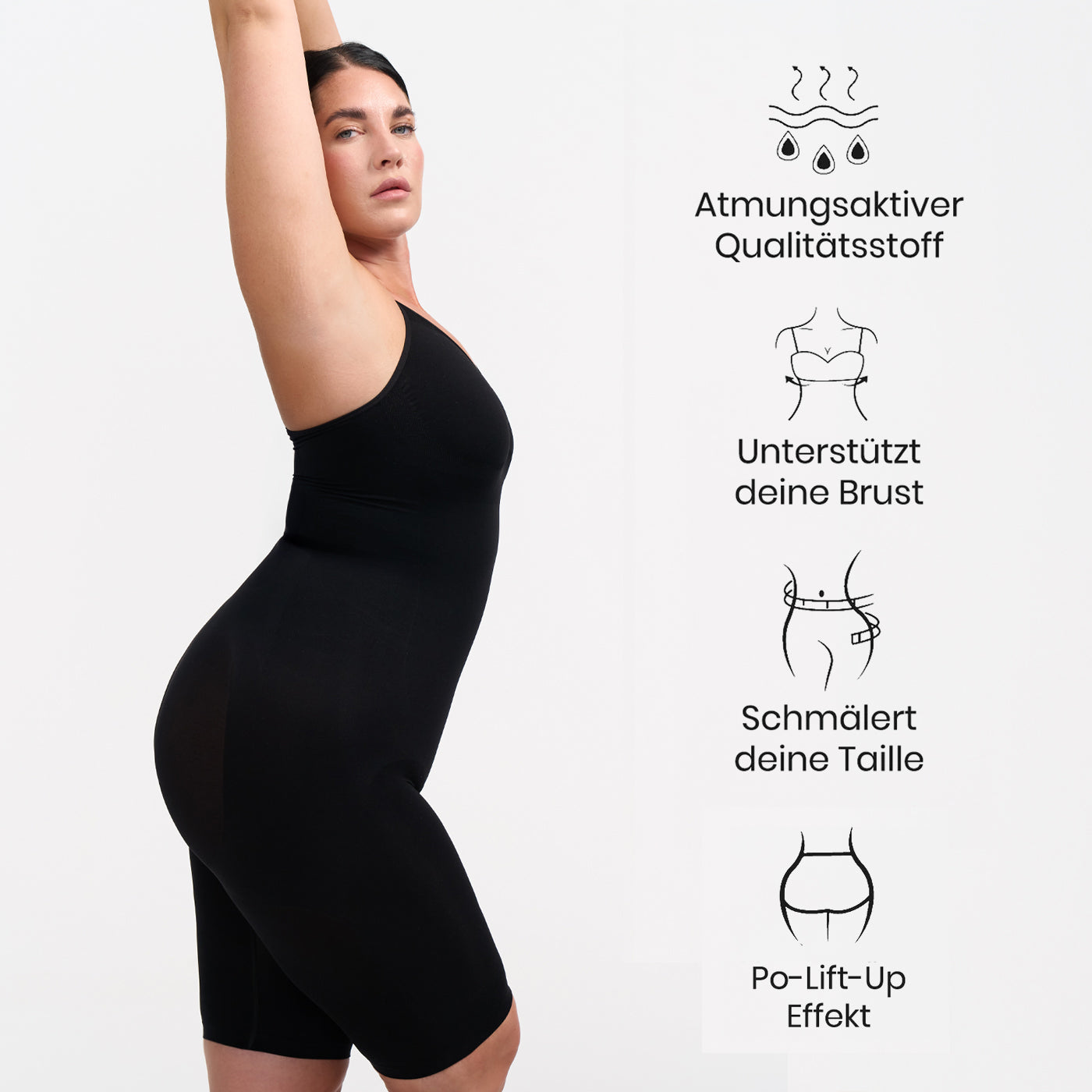 <tc>Tuta Body modellante con pantaloncini</tc>