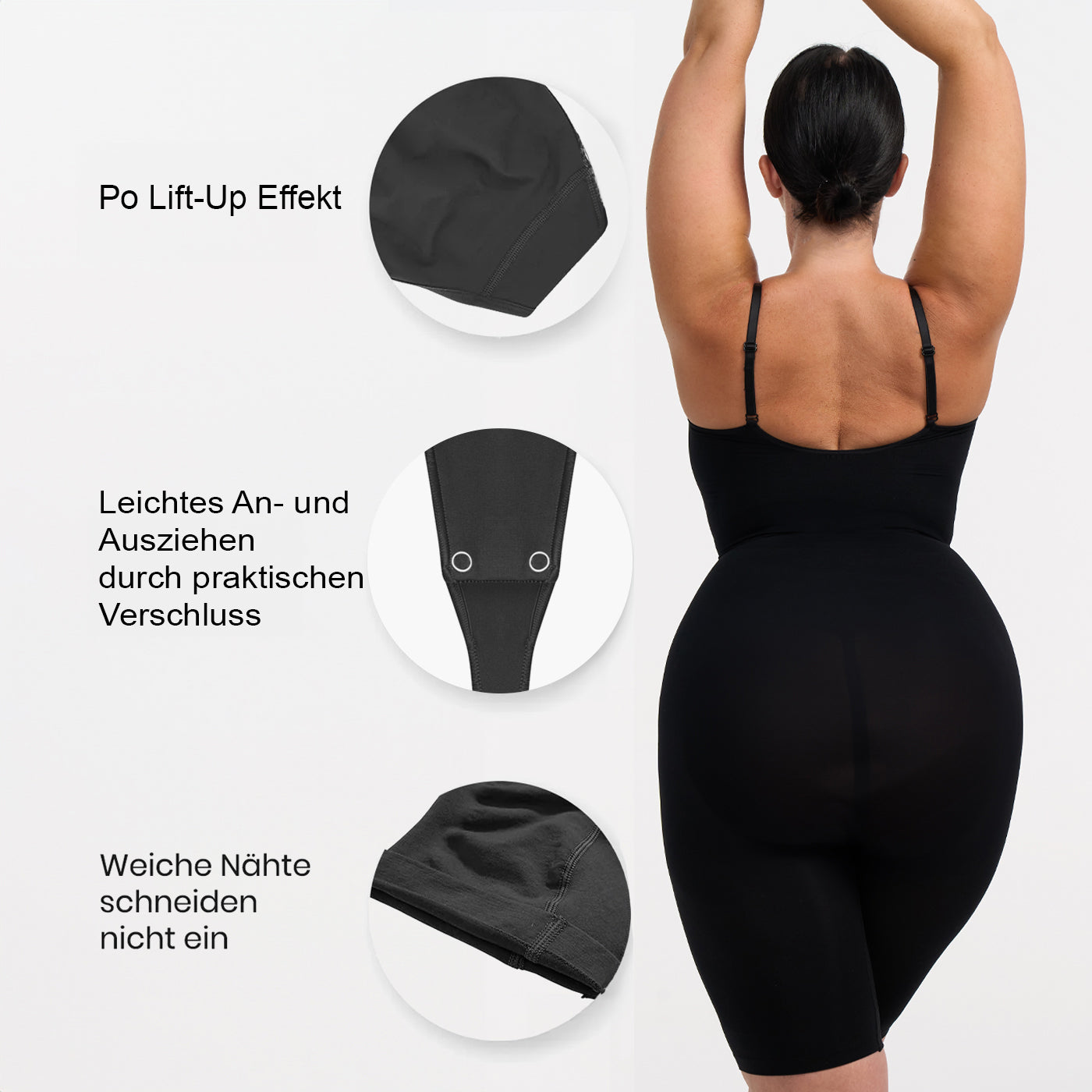 <tc>Tuta Body modellante con pantaloncini</tc>